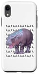 Coque pour iPhone XR Moo Deng Bébé Hippopotame