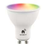 QNECT Smart Home LED-lampa, GU10, WiFI 2,4GHz, 5W, dimbar, RGB