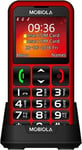 Vega Gsm-Telefon Mobiola Mb700 2G Senior Telephone Red&Gt