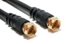 20m Coaxial Satellite Cable F Type Aerial Lead Male M Sky Virgin Media Extension