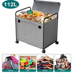 Sturdy Storage Bins with Lids Extra Large Kids Toy Storage Organizer Box