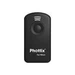 Phottix Télécommande de caméra infrarouge pour Nikon D3000, D3200, D40, D50, D5000, D5100, D5200, D60, D600, D70, D7000, D80, D90