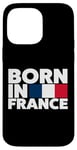 Coque pour iPhone 14 Pro Max Cool Born in France Illustration Novelty Graphic Designs