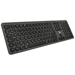 BlueElement Keyboard for Mac - Clavier Bluetooth pour Mac sans Fil Rechargeable - Design Ultra Mince en Aluminium - Touches Silencieuses - Autonomie 90h - pour Mac & iPad - AZERTY - 2024