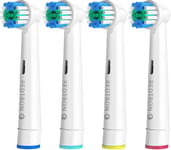 REDTRON Replacement Brush Heads Compatible with Oral B (4 Pcs), Professional Electric Toothbrush Heads Brush Heads for Precision Clean, Toothbrush Heads for Pro1000 Pro3000 Pro5000 Pro7000 and More