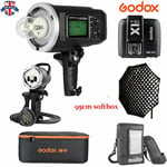UK Godox AD600BM 600W HSS Flash+AD-H600B+95cm Grid Softbox+X2T-C For Canon Kit