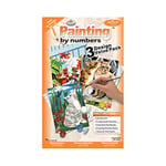 Pracht Creatives Hobby Royal & Langnickel - Peinture par numéros Chats, set de 3, contient des couleurs et des pinceaux, pour adultes et enfants à partir de 8 ans