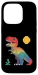 iPhone 14 Pro Pixel Dinosaur Retro Style - 8-Bit Dino Graphic Case