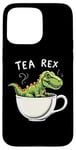 Coque pour iPhone 15 Pro Max Jeu de mots dinosaure Tea Rex T-Rex Tea Lover