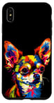 Coque pour iPhone XS Max Chihuahua Couleurs Pop Art Amour Petits Chihuahuas Mignons