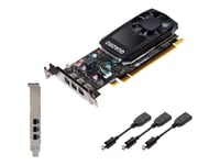 NVIDIA QUADRO P400 - Carte graphique - Quadro P400 - 2 Go - PCIe x16 - 3 x Mini DisplayPort - pour PRIMERGY TX1330 M4, TX2550 M4, TX2550 M5