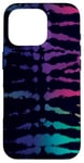 iPhone 16 Pro Tiedye Blue, Purple, Cyan, Hippie Punk Rock Tie Dye Case