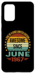 Coque pour Galaxy S20+ Awesome Since June 1967 limited edition 57th Birthday