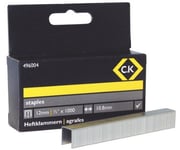 C.K Tools 496004, Häftklammersats, 1,2 Cm, Fixering, 1000 Klammer, Galvaniserat Stål, Rostfritt Stål