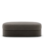 New Works - Covent Pouf, Large, 75x120, Barnum 10 Dark Taupe - Category B - Sittpuffar - Arde Design Studio - Trä/Textilmaterial