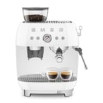 Smeg EGF03WHUK 50's Style Espresso Coffee Machine & Grinder