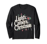 Film Director Lights Camera Christmas Long Sleeve T-Shirt