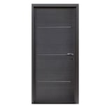 Bloc-porte Triaconta gris H.204 x l.73 cm, poussant gauche