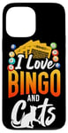 iPhone 13 Pro Max Bingo Player Cat I Love Bingo And Cats Case