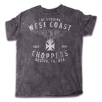 West Coast Choppers Eagle T-shirt Med Korta ärmar Grå XL Man