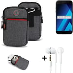 Holster + earphones for Samsung Galaxy A5 (2017) Belt Pouch