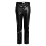 Pantalon FEMME Morgan Corner noir simili cuir