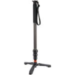 3 Legged Thing Legends Lance Carbon Fibre Monopod with Docz foot stabiliser, darkness | ✅ Black Friday Deals