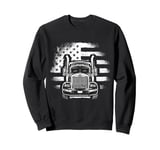 American Flag Truck Sweatshirt