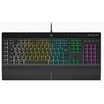 Tangentbord Corsair K55 RGB Pro Svart Qwerty Spanska QWERTY