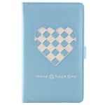 Cover PU Leather Photo Album Heart Weave 96 Pockets Book Compatible with Fujifilm Instax Mini 11 9 8 90 8+ 26 7s Instant Camera Film, Polaroid Snap Zip Z2300 PIC-300 Film (Blue)