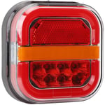 S-giant - Feu Arrière de Remorque à 28 led, Clignotant étanche, Feu de Freinage de Recul pour Voiture, Camion, côté Gauche (Gauche)