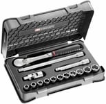 Sl.161-1P6U-Coffret Douilles 1/2" 6 Pans En Pouces-15 Pièces