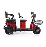 Scooter Mobilité électrique Domestique Tricycle vélo électrique Petit Rappel de Loisirs de la Batterie des Enfants Pick-up Adulte el JIAJIAFUDR (Color : Red, Size : 48V/12A)