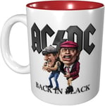 Acdc Back In Black Color Mug Porcelain Cup Mug 330ml Ceramics Home Use Office Environmental Protection