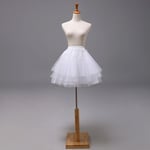 Jupon Crinoline Pour Patients,Sous-Jupe,Robe De Mariée,Cerceau,Lolita,Long Barrage,Glisse,Blanc,Tulle Rockabilly