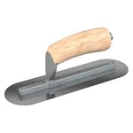 Bon 66-190 Finish Trowel - Round - Carbon Steel - 10 X 3 - Wood - Long Shank