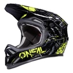 O'NEAL | Casque de vélo de montagne | VTT | Norme de sécurité EN1078, coque extérieure en ABS | Casque de protection anti-patinage ZOMBIE | Adulte | Jaune néon noir | Taille S