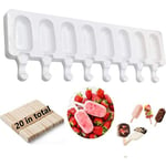 Popsicle Molds Silikon Popsicle Molds Set-glassformar-Tårta