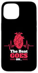 iPhone 15 The Beat Goes On Wear Red Heart Disease Awareness Valentines Case