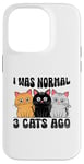 Coque pour iPhone 14 Pro J'étais normal il y a 3 chats Persan Longhair