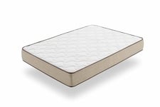 Moonia - Matelas Viscosoft 90X190CM - Matelas de Haute Durabilité - Matelas Anti-acariens - Mémoire de Forme - Modèle Bamboo Eco Fresh