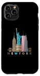 Coque pour iPhone 11 Pro New York City Skyline Statue de la Liberté