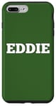 Coque pour iPhone 7 Plus/8 Plus Eddie Médaille avec inscription « Big White Text » personnalisable au dos assorti