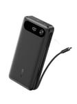 Anker Power Bank (20K 87W Built-In USB-C Cable) - Black Powerbank - musta - 20000 mAh