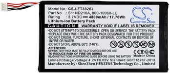 Batteri til 800-10060-LC for Leapfrog, 3.7V, 4800 mAh