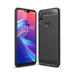 Asus ZenFone Max Pro (M2) borstat skal med kolfibertextur - svart