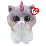 TY 2005088 Asher Cat W/Horn - Boo Med Plush Animal, Multicolor, 24cm