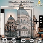 2-Pack Google Pixel 6 Pro Skärmskydd & 1-Pack linsskydd - Härdat Glas 9H - Super kvalitet 3D