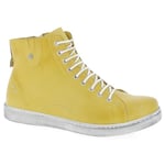 Andrea Conti Femme Damen High Top Sneaker Basket, Jaune, 37 EU