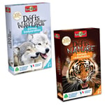 Bioviva - Défis Nature - Lot de 2 Jeux Défis Nature Animaux Inséparable et Animaux Redoutable - Jeux de société ludique - Jeux Bienveillants pour Petits et Grands- Dès 7 Ans -Fabriqué en France